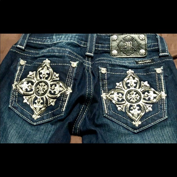 Miss Me Jeans size 25 - BEAUTIFUL POCKETS - Picture 3 of 6
